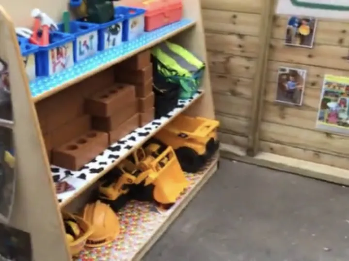 Outside play area in Amethyst Class