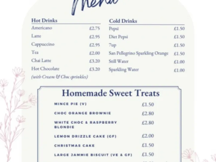 tea room menu