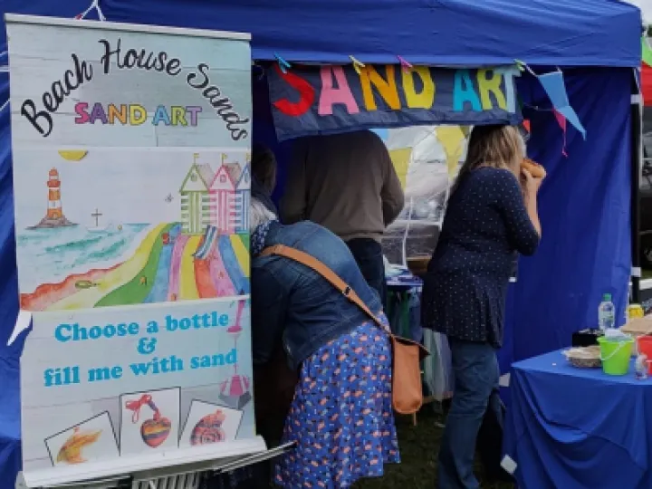 Tarvin Fete 2022 Sand art