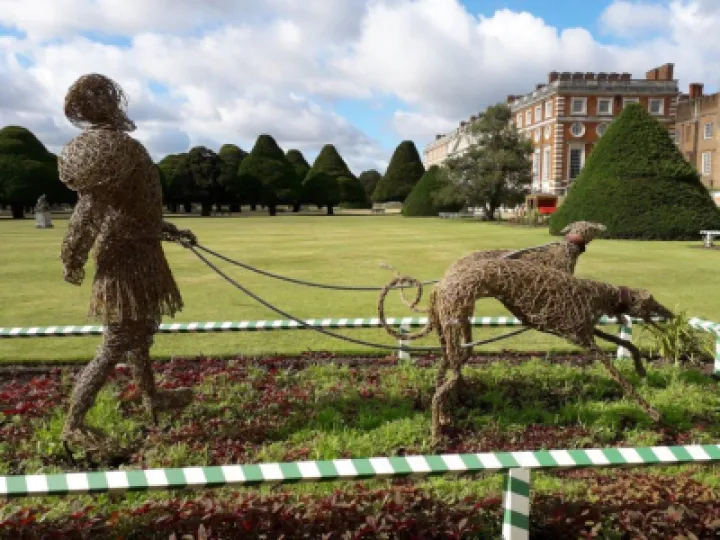 Flower club meeting    July 2022 Hampton Court Tudor Lord With Greyhounds