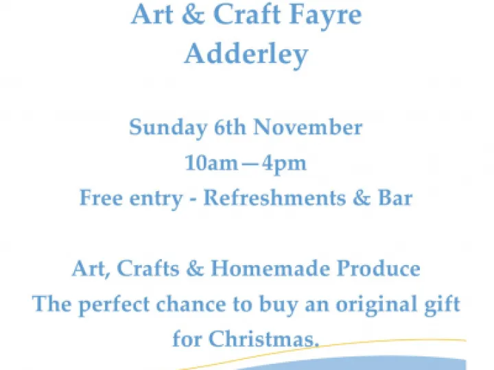 Adderley Village Craft Fayre