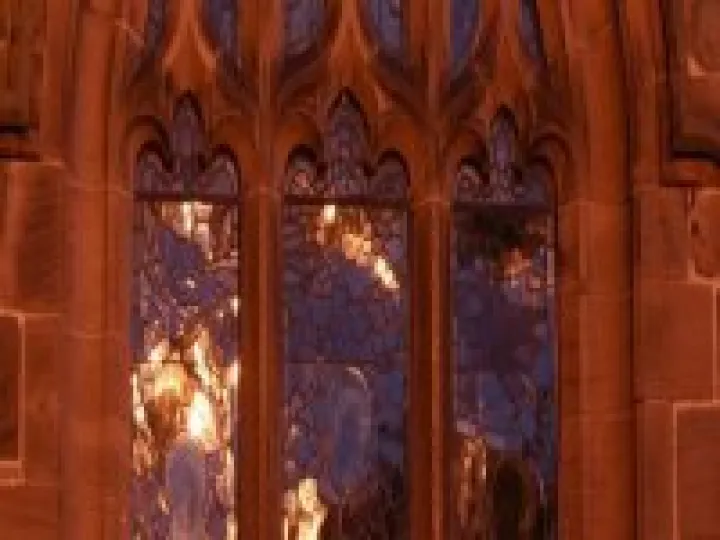 Tarvin church window long