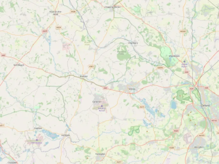 Map showing the location of West Oxfordshire Methodist Circuit