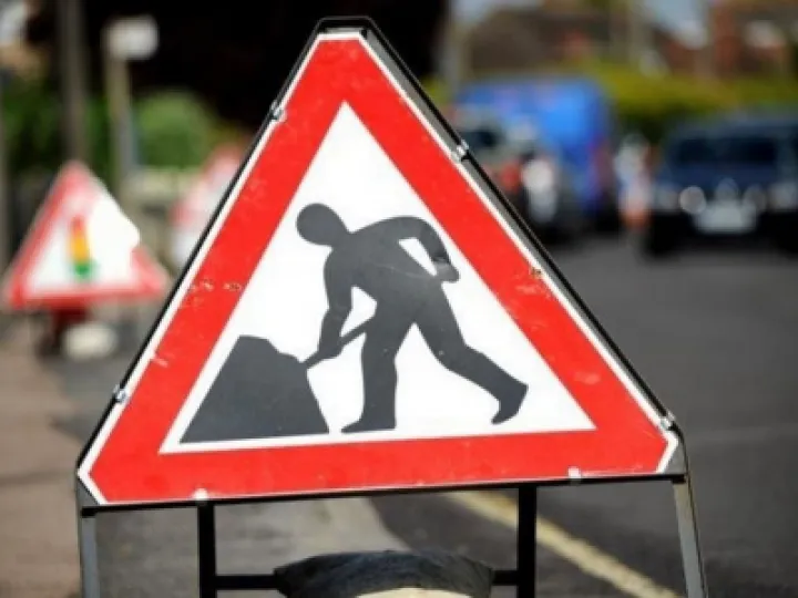 Roadworks Sign