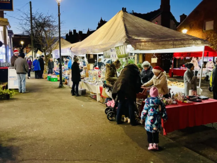 Christmas festival 2022 Lovely street Scene