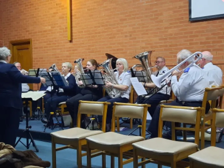 Salvation army Christmas evening