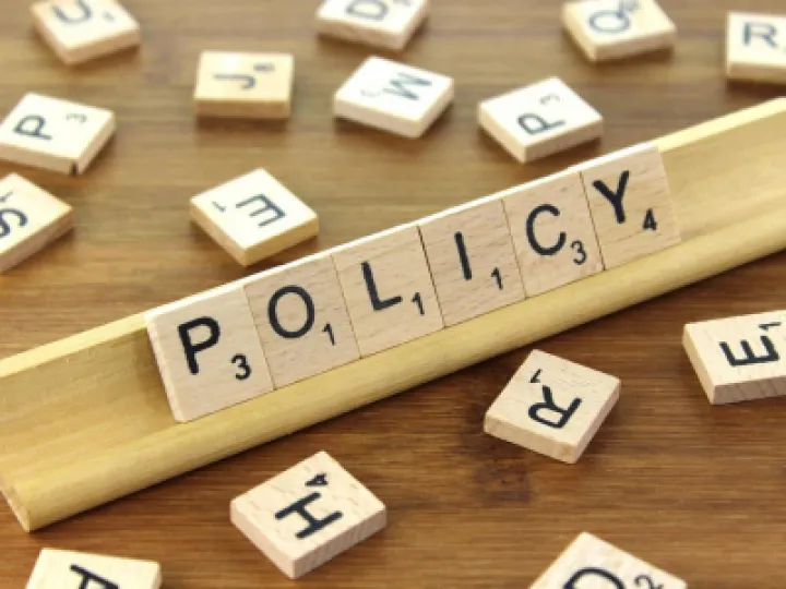 Policy Scrabble tiles image