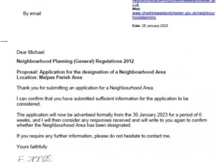 Letter head confirmation