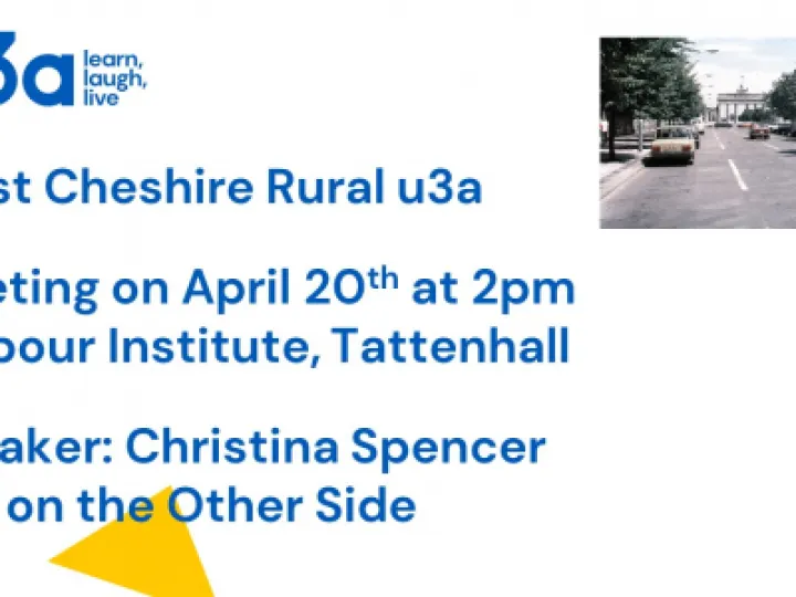 u3a April Online Poster