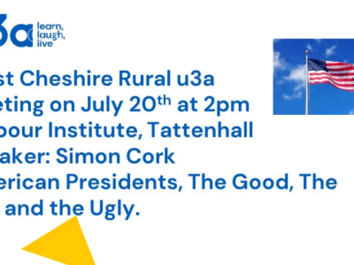 U3A July Poster