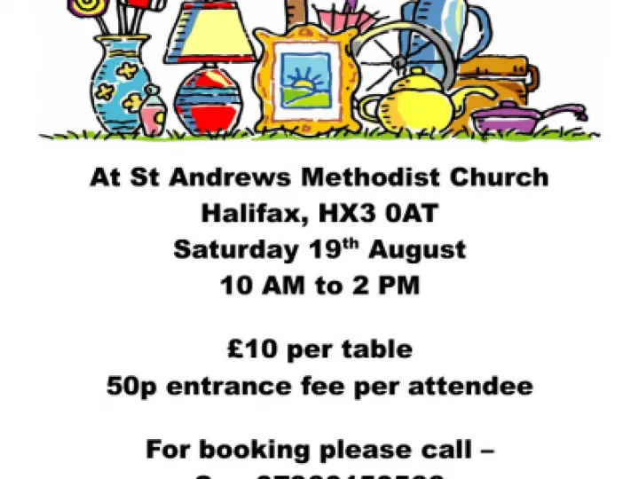 Table top sale at St- Andrews