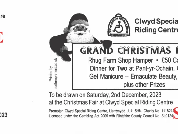 Draw tickets from Audlem Printers