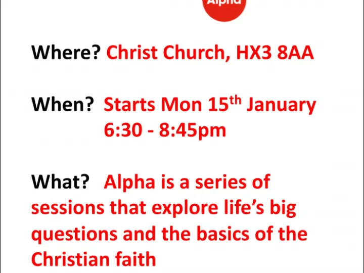 Alpha &ndash; Jan 24