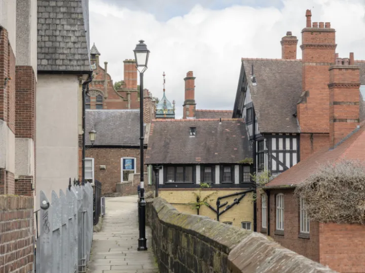 Chester City Walls – Close to Eastgate Clock