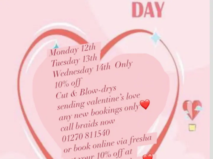 Braids Valentine Offer