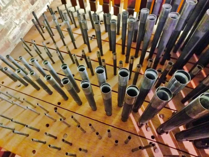 The open part of the Organ – known at the "Great" Organ"