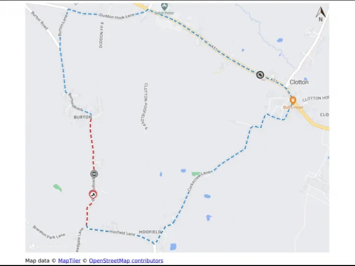 Road Closure Burton Road &ndash; Duddon 14 March 4x3