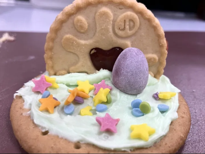 Easter tomb biscuits made by our young people...Happy Easter from God Squad!