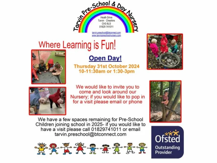 Tarvin Pre-school &ndash; October Open Day 2024