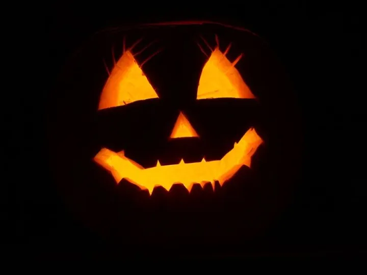 Pumpkin, halloween, illuminated