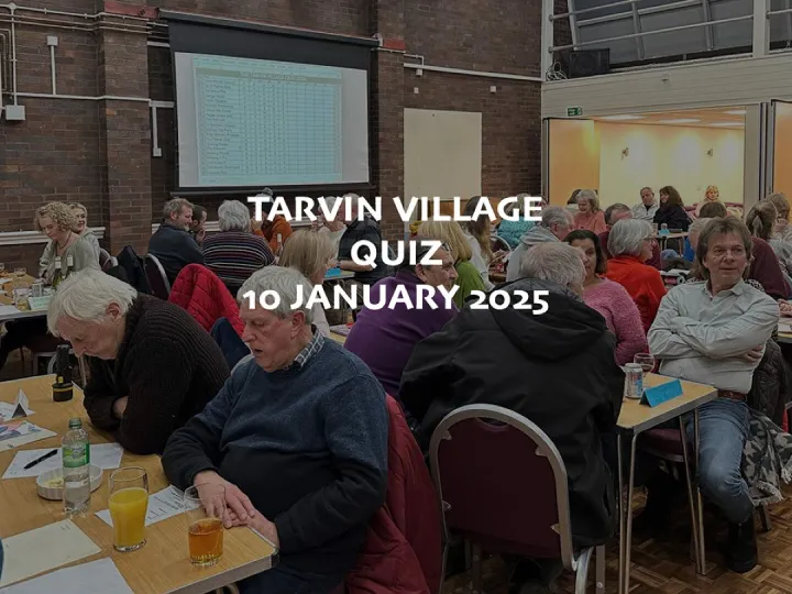 Tarvin Village Quiz Night 2025