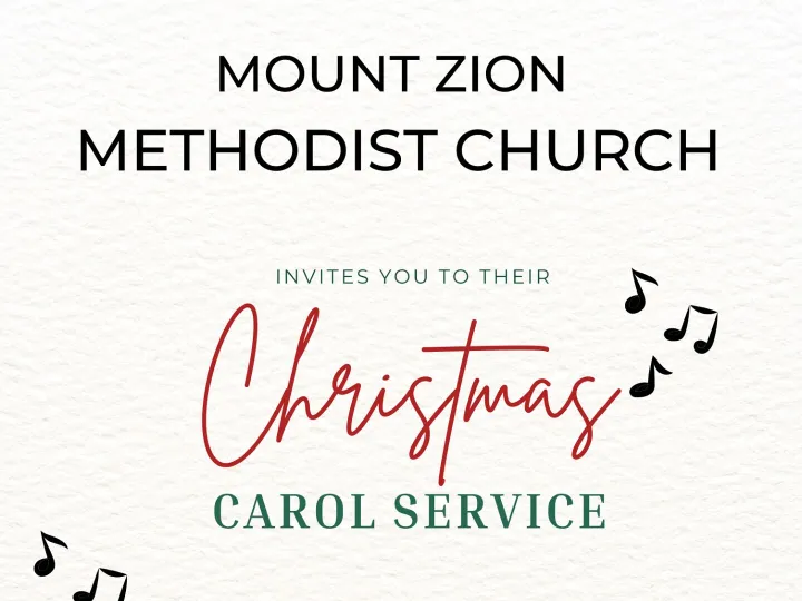 Mount Zion Carol Service Dec 24
