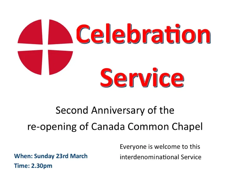 Canada Common 2nd Anniversary 23 March 2025