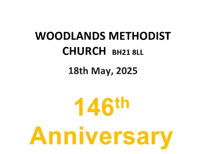 Woodlands Anniversary