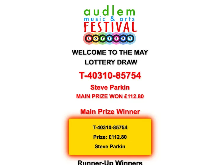 2025 May Winners