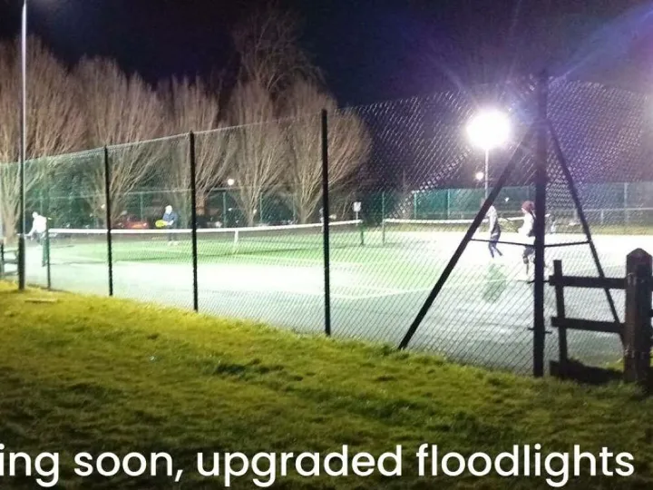 Tennis Court At Night