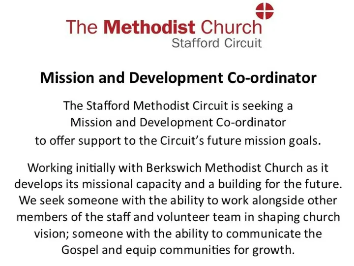 Mission & Development role