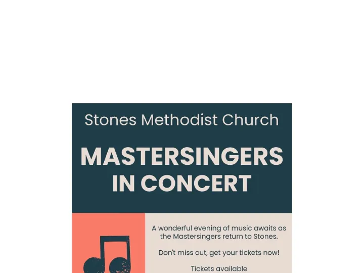 Stones Church Mastersingers Oct 25