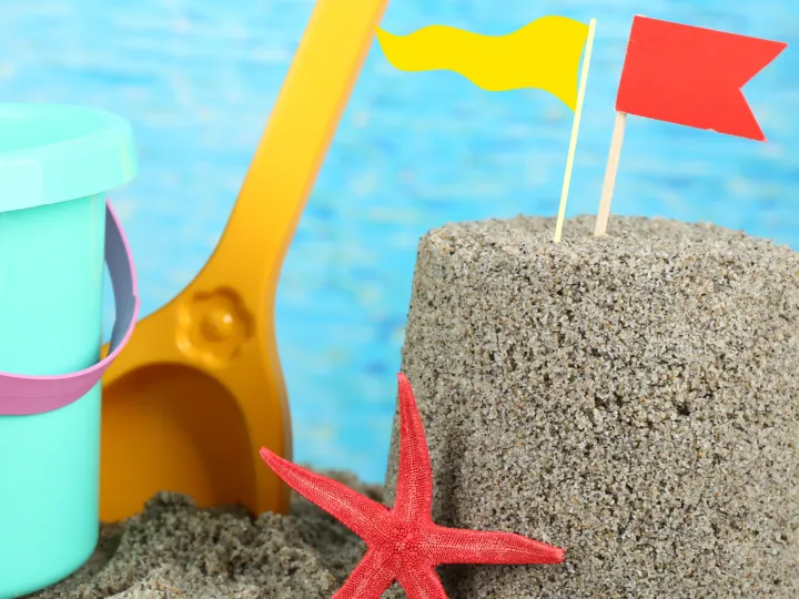 Sandcastle With Flags