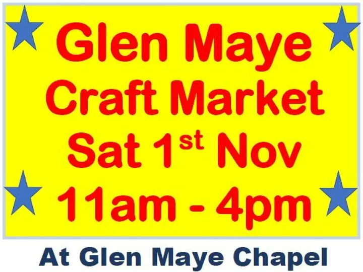 Glen Maye Chapel – Craft Market Nov2025