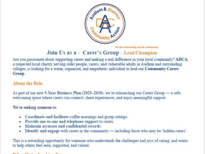 Adca Carers Ad