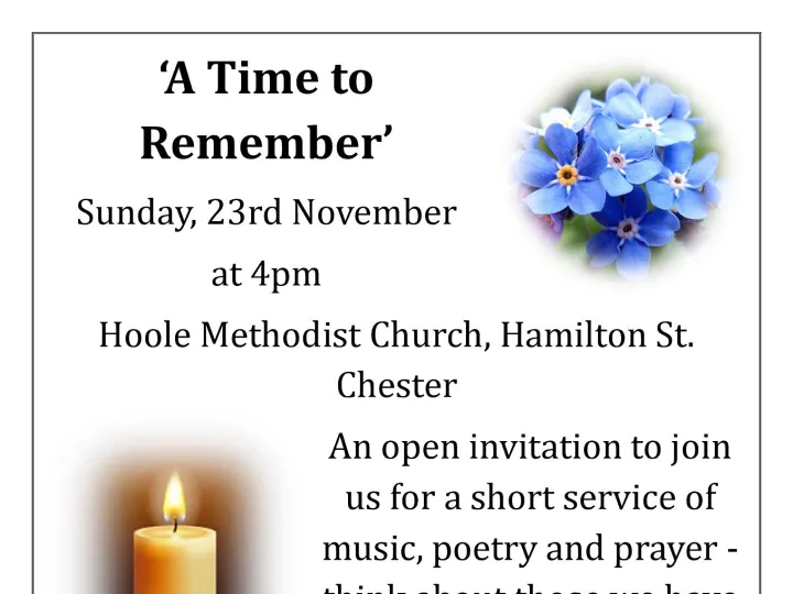 A Time to Remember Hoole 23 Nov 2025