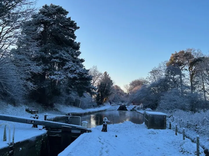 Snow On Canal