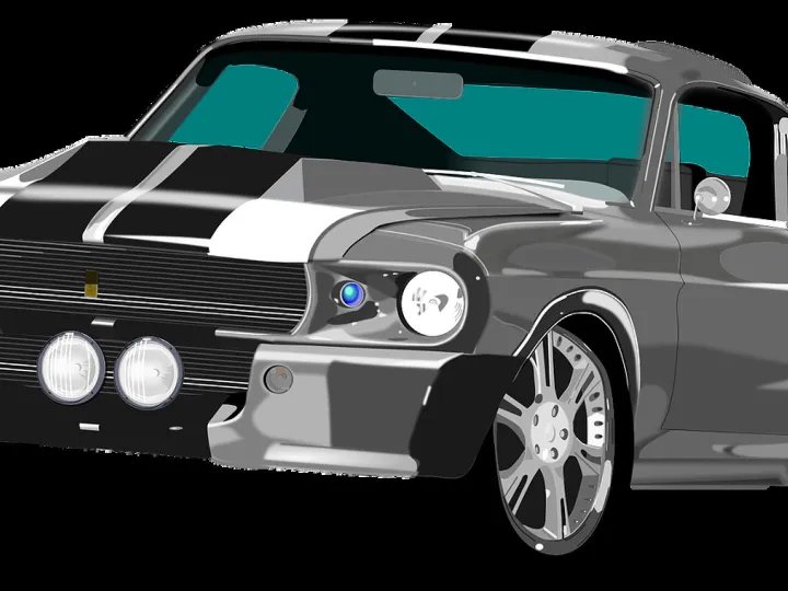 Ford mustang, roadster, sports car, racing car, cl