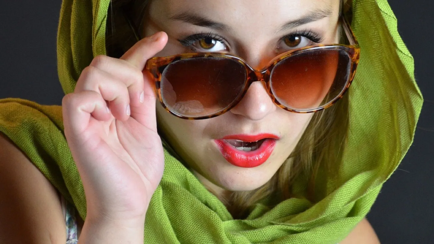 Sunglasses, cloth, face